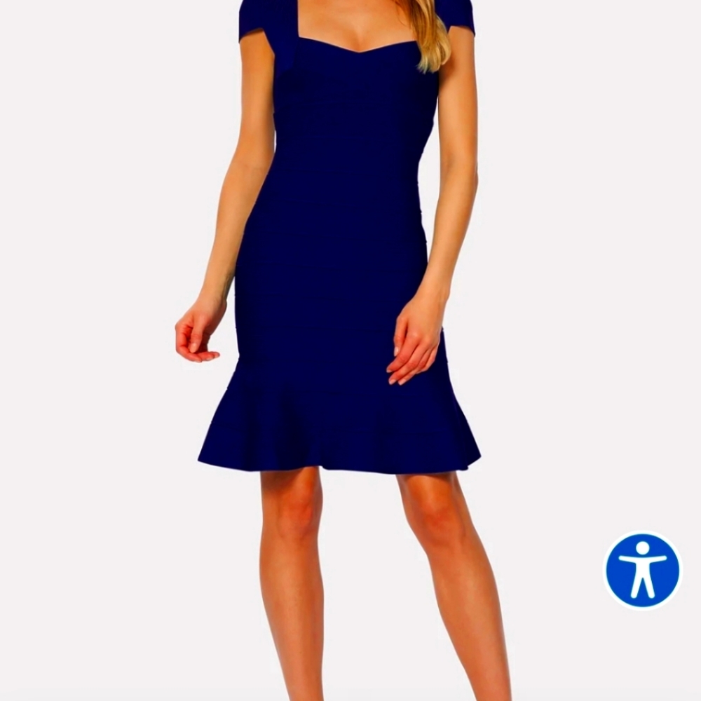 Brand new Herve Leger dress blue